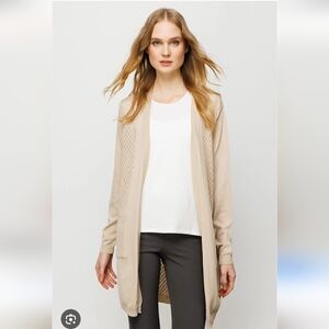 RW & Co. Tan Open-Front Cardigan Sweater - XS Like New